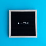 love you on chalkboard